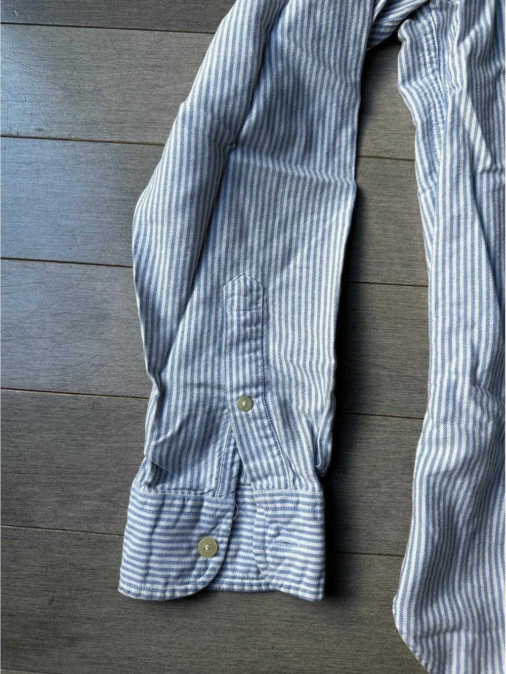 Men’s J.Crew Vintage Oxford Tailored Fit Striped Button-Down Dress Shirt Small